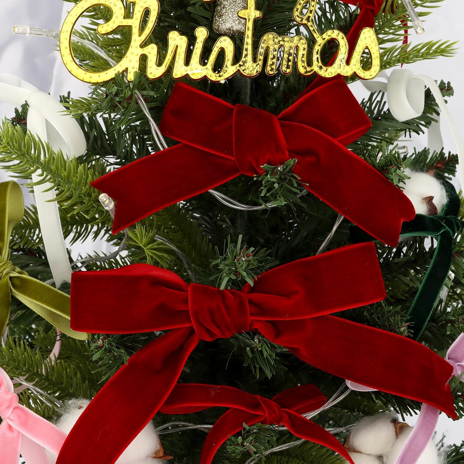 Velvet Ribbon Wine 1 Inch (25Mm) 10 Yards Manjonzic Single-Sided Velvet Ribbon Trim Perfect for Christmas Trees Gift Wrapping Bouquets Wedding Decor