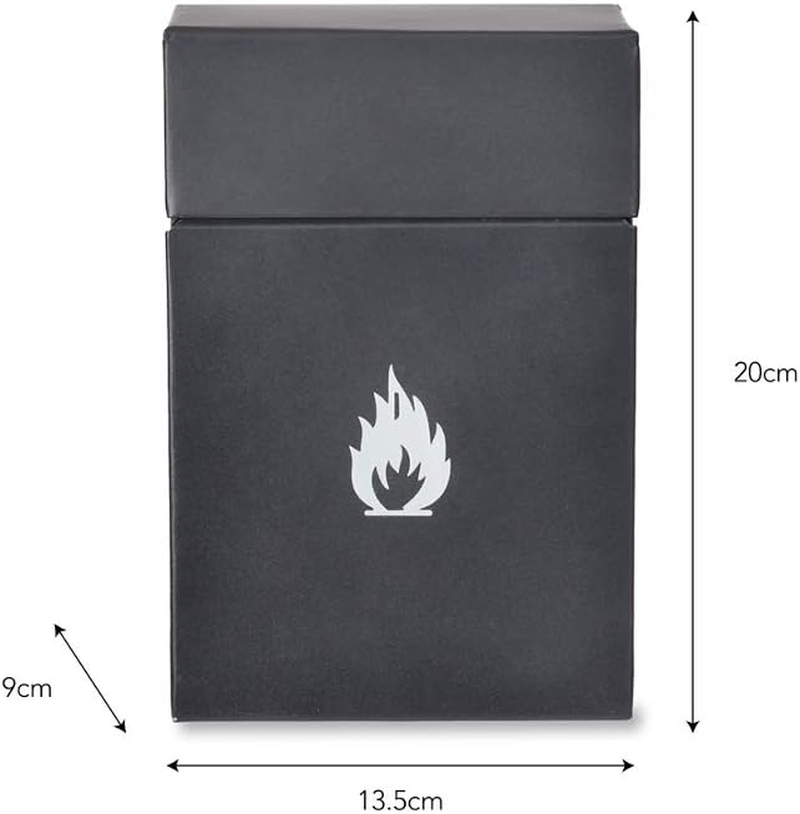 Garden Trading Firelighter Box Crafted in Powder Coated Steel | H20 X W14 X D9Cm image number 1