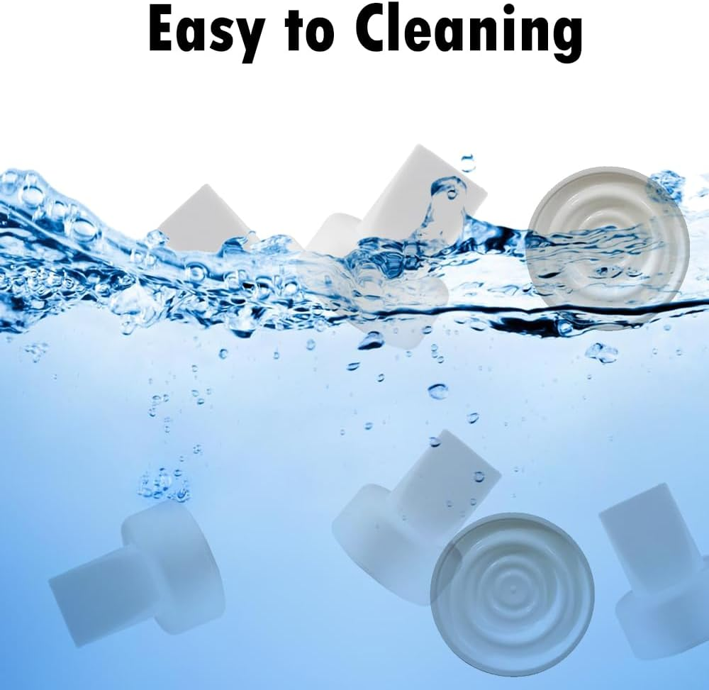 6Pcs Pump Parts Set,4Pcs Duckbill Valves and 2Pcs Silicone Membrane Replacement Parts Compatible with Spectra S1 S2 9 plus Breast Pumps