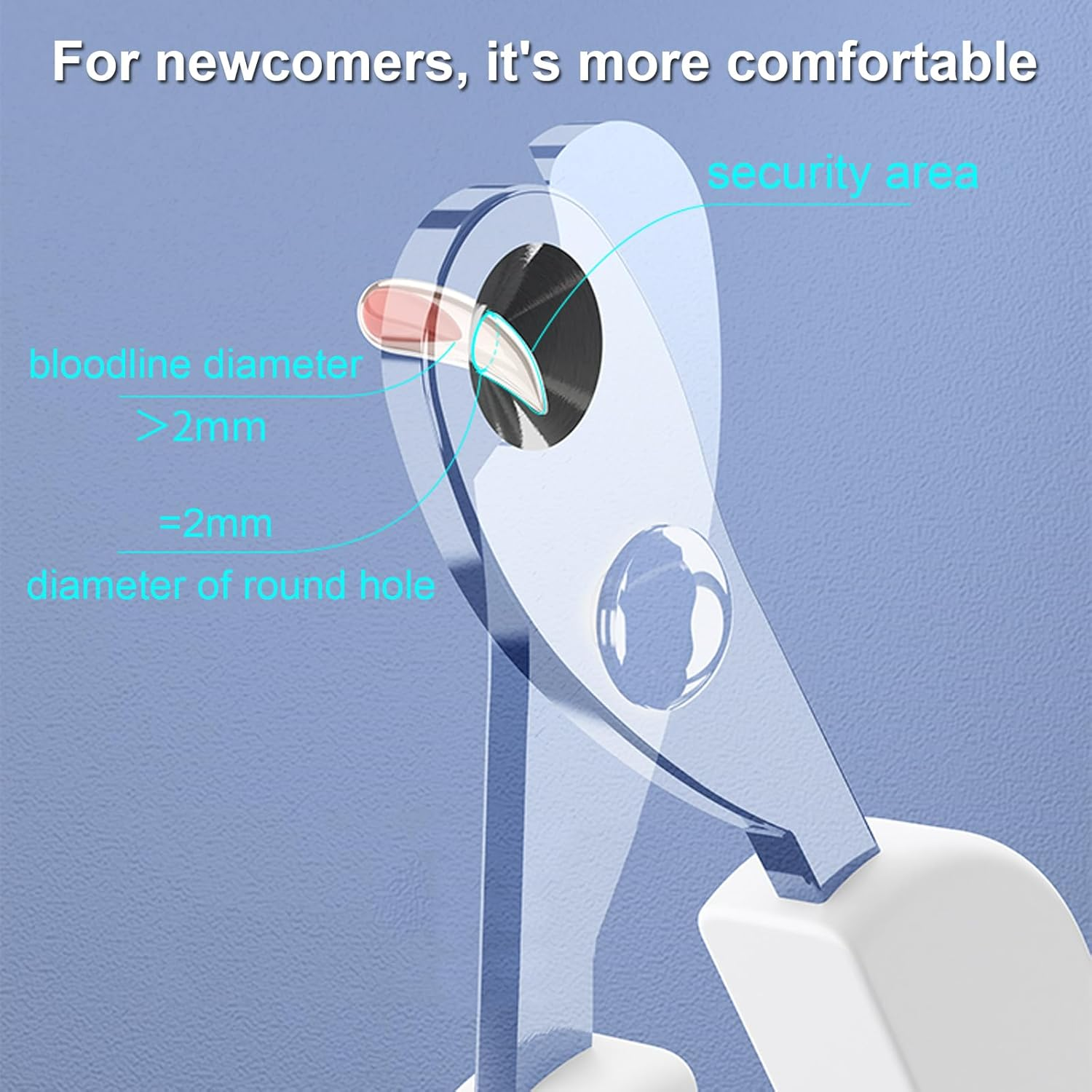 ZEWZE Claw Care for Cats, Cat Nail Clippers, Pet Nail Clippers for Dogs, Puppies, Rabbits and Small Animals (Grey) image number 6