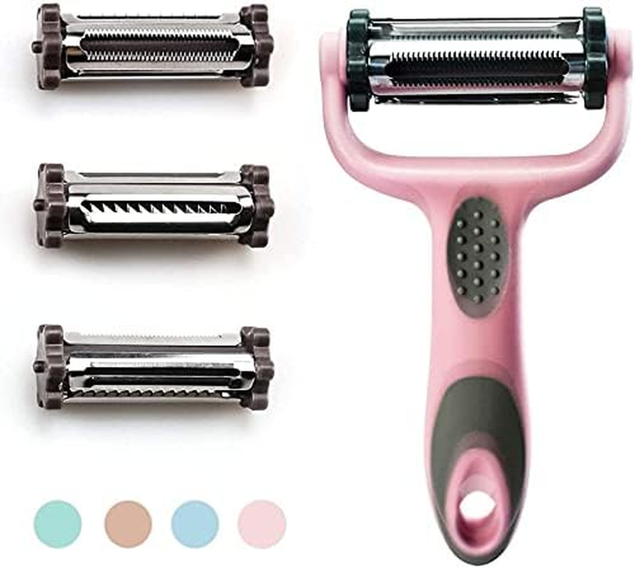 Y-Shape Peeler Fruit Vegetable Carrot Potato Peeler Slicer,Multifunctional Veggie and Fruit Peeler,3-In-1 Vegetable Peeler,3 in 1 Peeler Slice Julienne Peeler,Durable Y-Shaped Stainless Steel Peeler