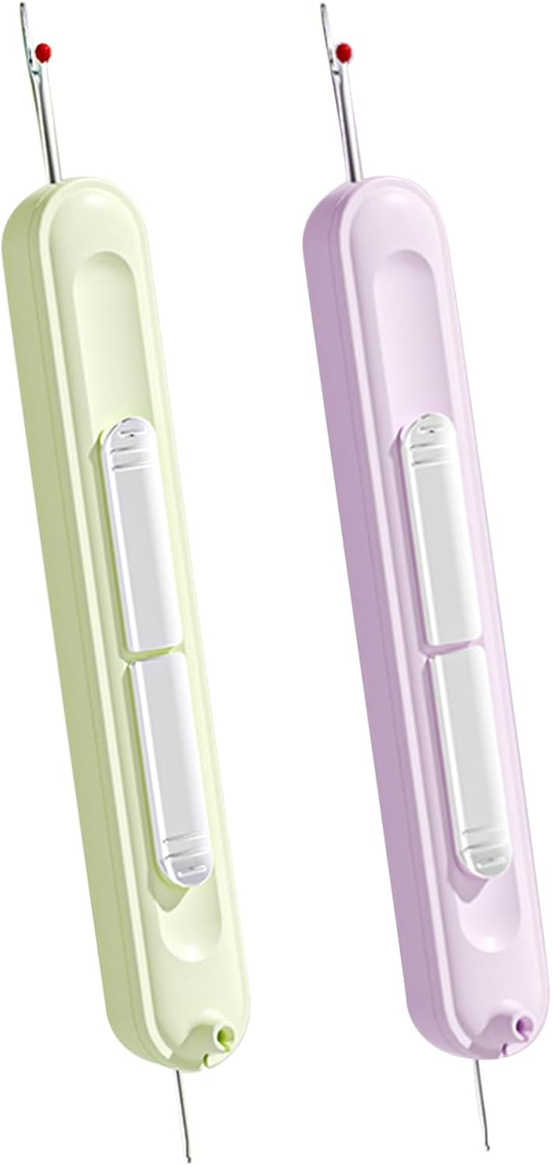 TECHPLUS 2 in 1 Needle Threader Seam Ripper - Hand Sewing Tool for Knitting, Quilting - Automatic Needle Threading Device for Sewing Crafting - for Elderly, Compact and Portable 2 Pack image number 5