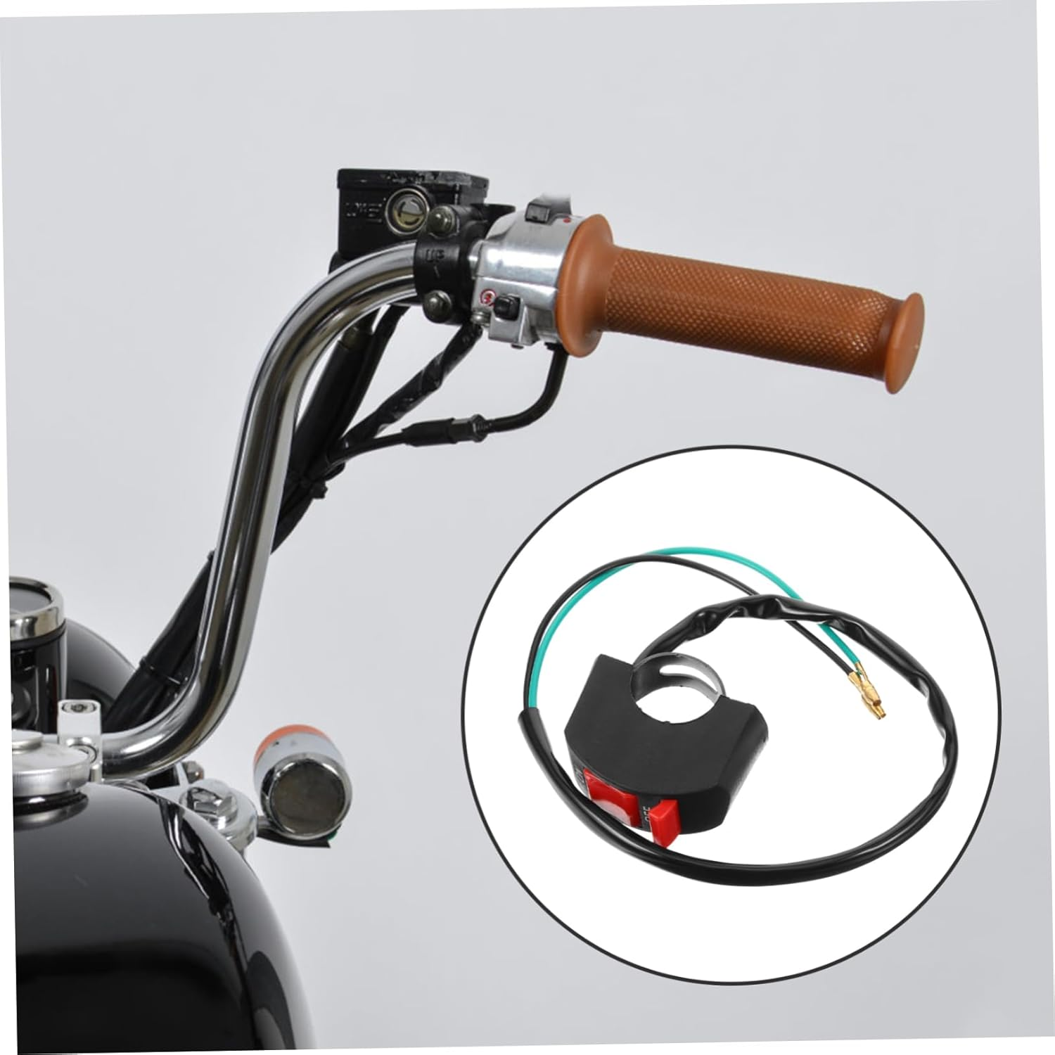 Modified Switch Motorcycle Headlight Led Handlebar for Motorbike Switch Motorcycle Handlebar Accessory and off Function for Motorbike image number 1
