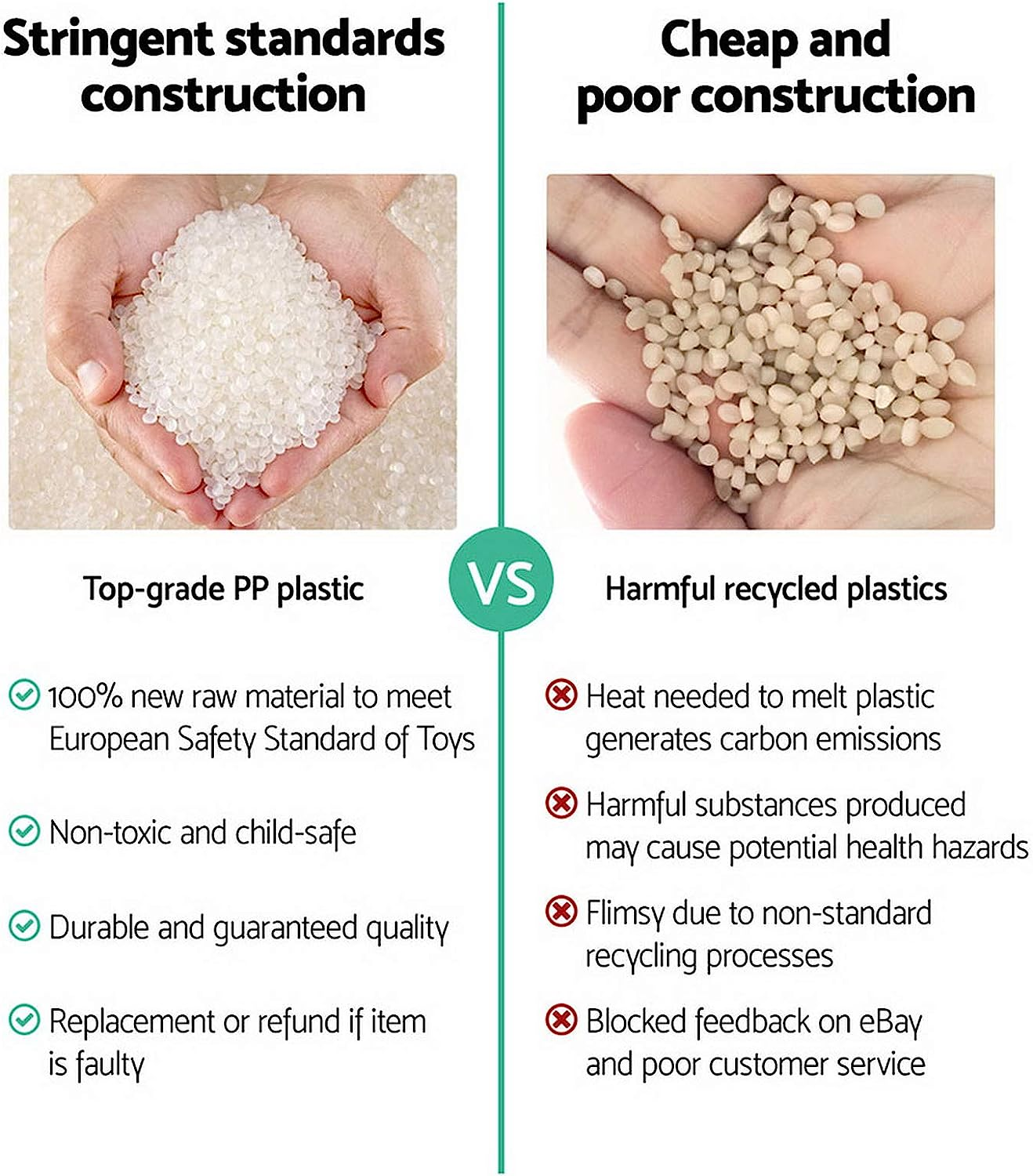 Keezi Kids Slide Swing Set with Basketball Hoop, 3 in 1 Climbing Frame Cubby House Toddler Fold up Cardboard Slides Playground Outdoor Indoor Activity Sports Center Gym, Sticker Pump image number 5