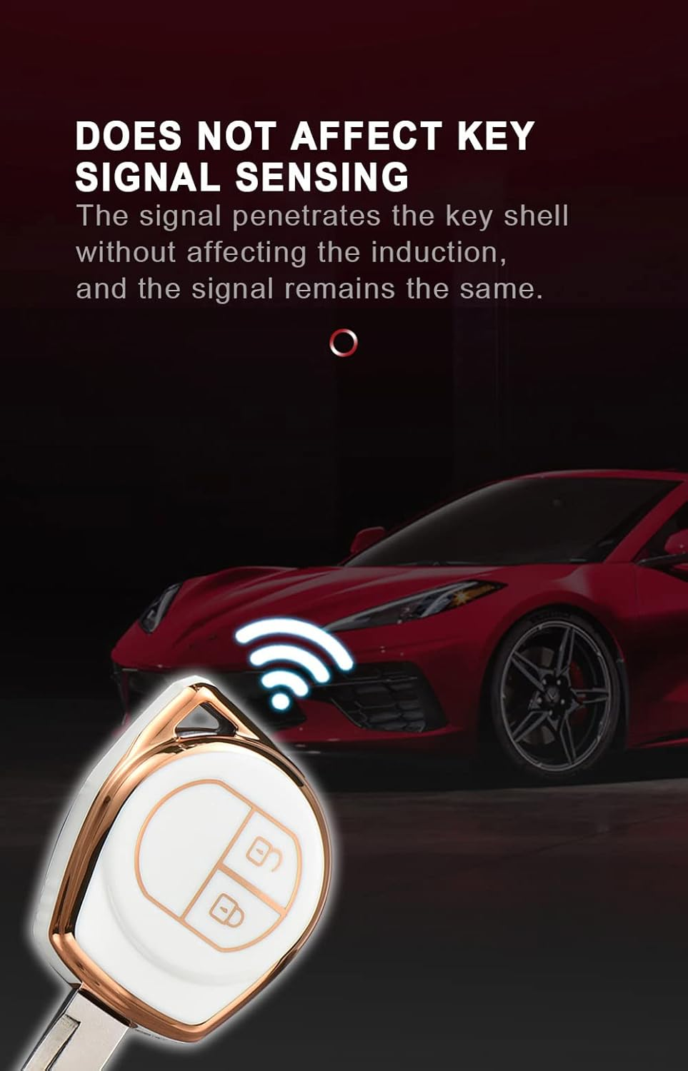 KUNIO Car Key Case Key Fob Fits Suzuki SX4 Grand Vitara Liana Window Swift Celerio Jimny Ciaz Alto Accessories TPU Key Cover Key Cover Protective Case Green image number 6