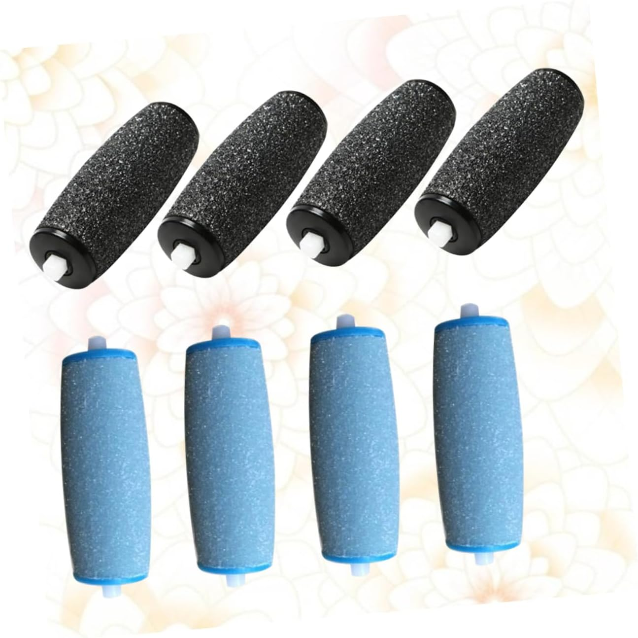 BIUDECO 12Pcs Foot Roller Heads Replacement Coarse Roller Refill Heads for Foot File Heel Smoother Accessory