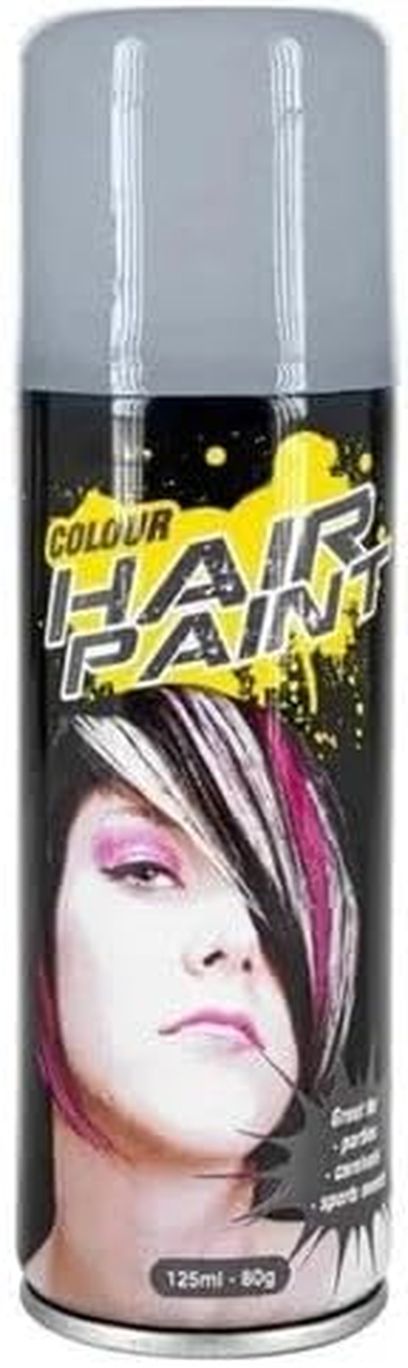 LEDON Hair Spray Floro Colour - (Silver) 125Ml Perfect for Parties, Halloween, Cosplay & Festivals Safe for All Hair Types