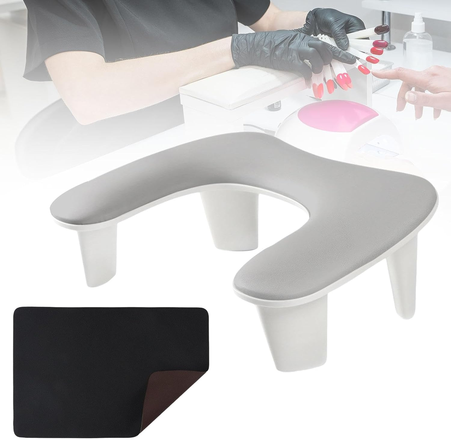 Perfk Nail Arm Rest Comfortable Removable Stand Manicure Arm Rest Stand Nail Hand Rest image number 5