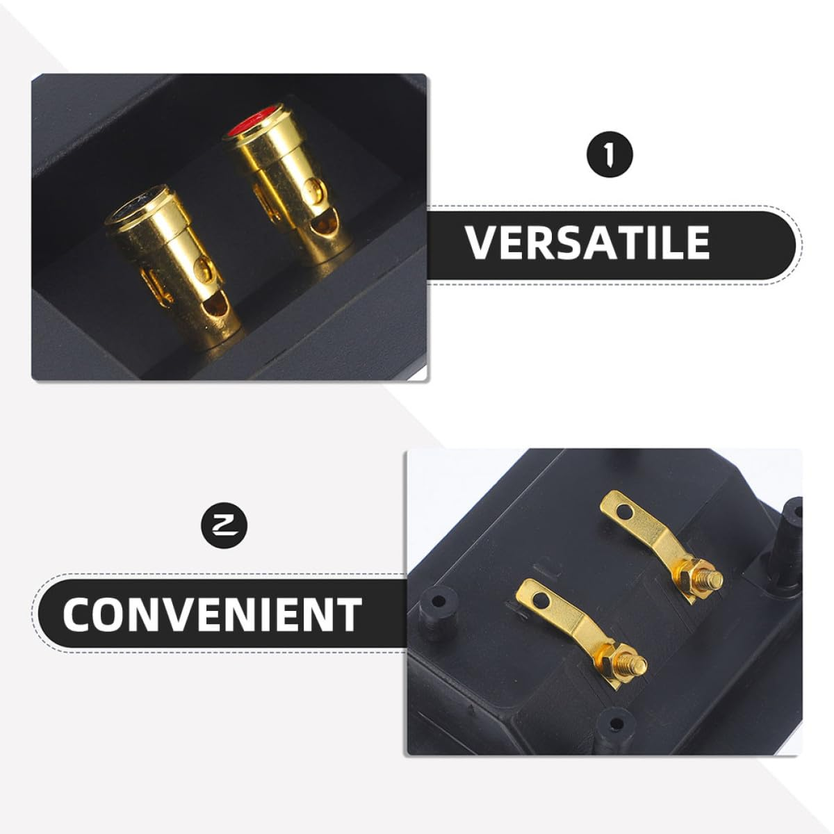 Ciieeo Speaker Wire Terminal 2Pcs for Car Audio Speaker Box Terminal Line DIY Home Theater Installation Binding Post Connectors image number 1