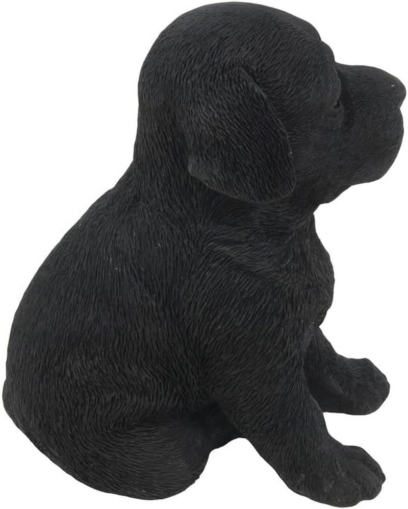 Hi-Line Gift Ltd Labrador Puppy Statue, Black