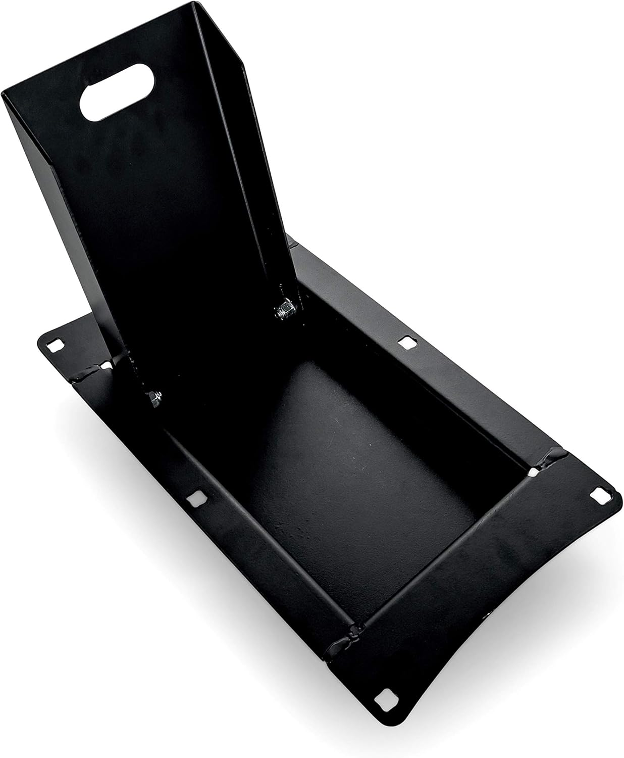 Camco Recessed Motorcycle Wheel Chock - Accommodates Most Tire Sizes - Constructed of Powder-Coated Steel (66101) image number 3