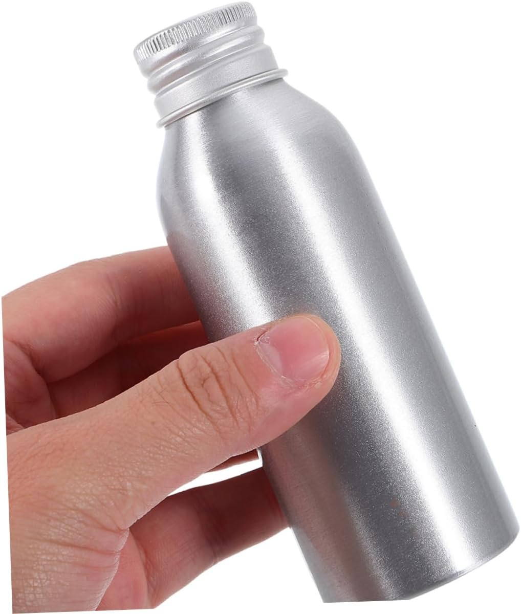BESTYASH 5Pcs Travel Essential Oil Bottles Aluminum Oil Jars Refillable Dispensers Leakproof Empty Aluminum Bottles for Fragrance