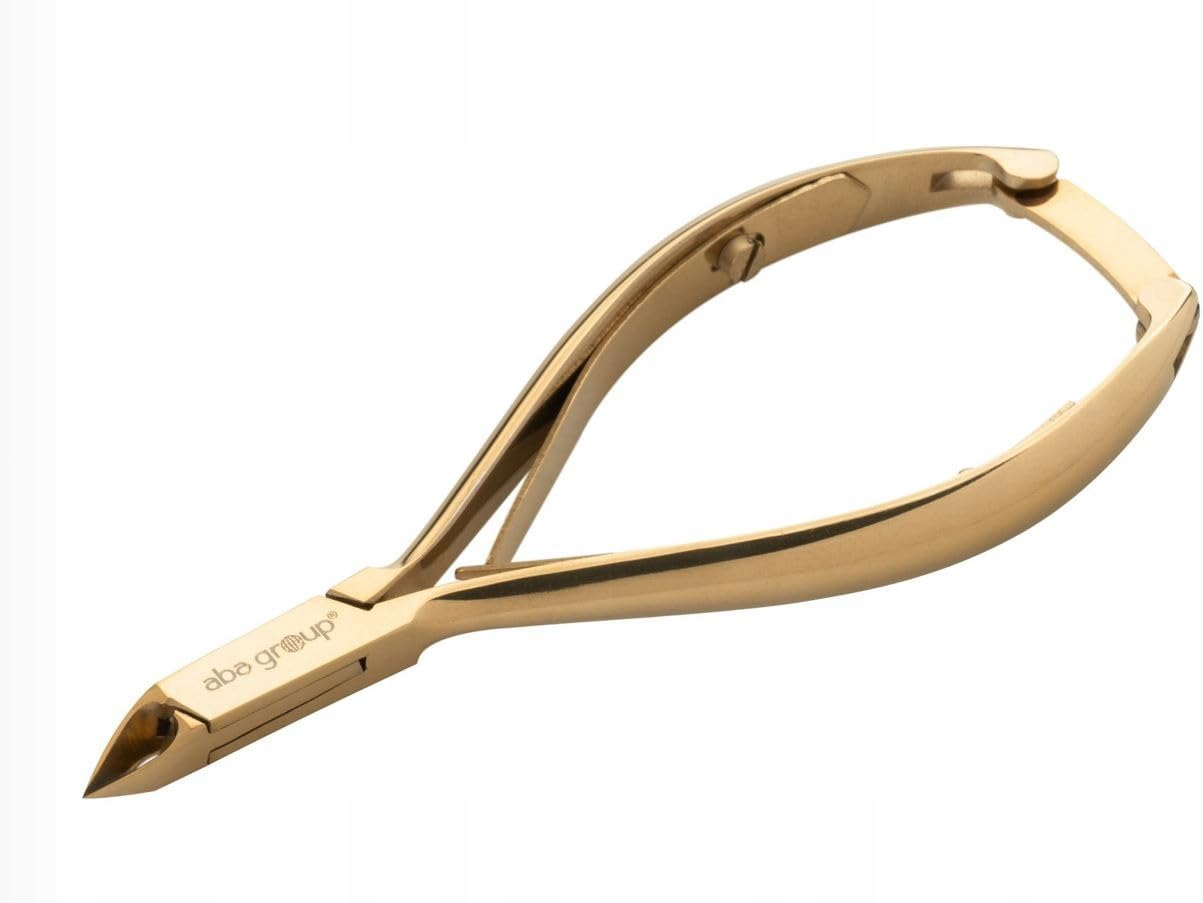 Aba Group Gold Cuticle Nippers with Two Springs 4 Mm (1139) Stainless Steel Cuticle Cutter with Sharp and Smooth Cut Fine for Removing Excess image number 4