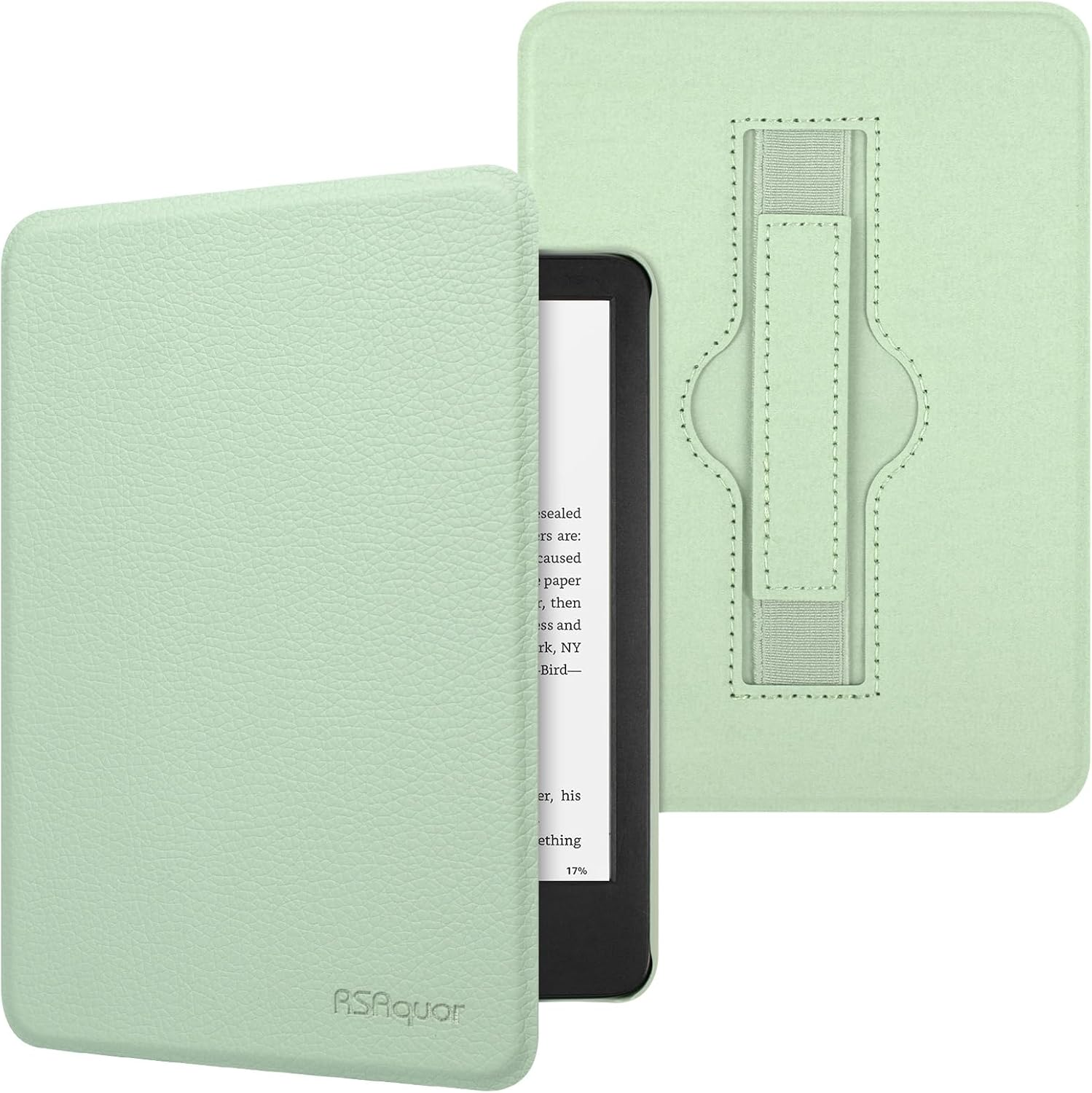 Rsaquar Case for All-New Kindle Paperwhite 12Th Gen 2024 (7-Inch) & Kindle Colorsoft Signature Edition, Slim Protective Cover with Auto Sleep/Wake - Agave Green