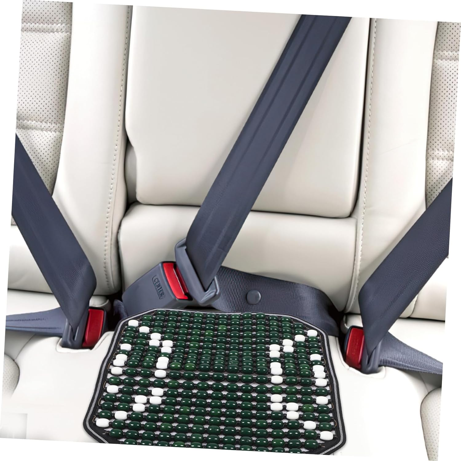 Ciieeo Bead Cushion for Car Seat Cooling Beaded Car Seat Cover for Summer Driving Breathable Beads Cushion for Long Trips