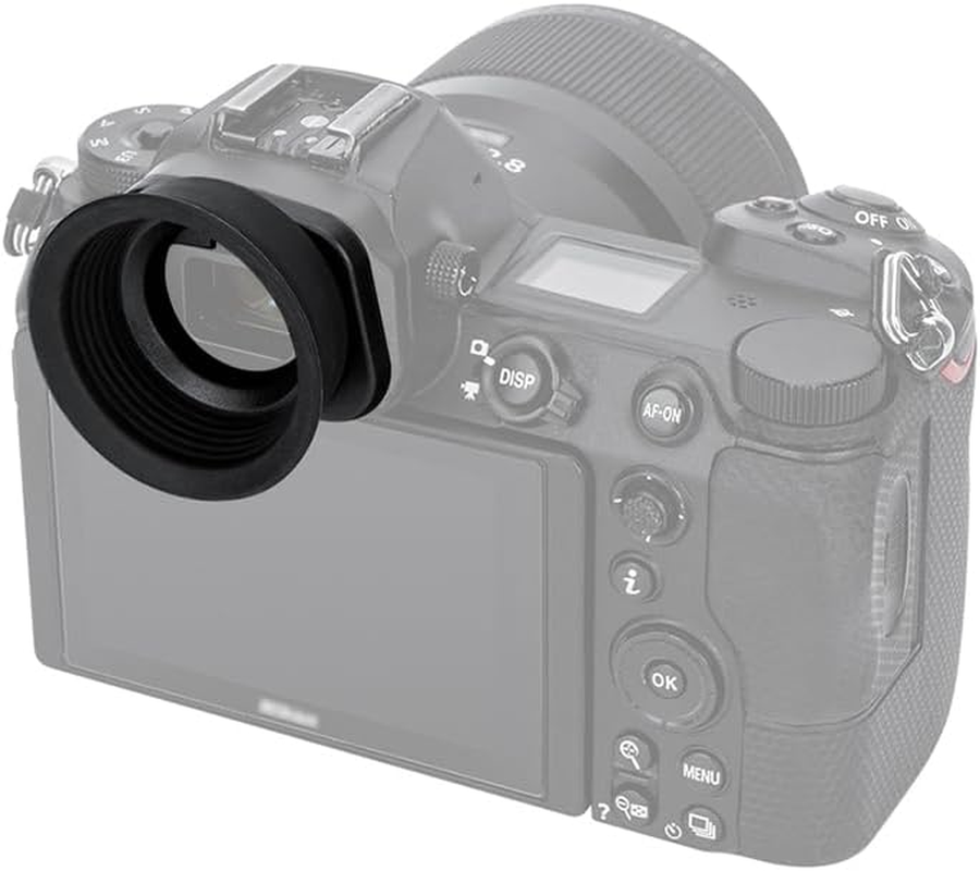 Extended round Z6III Z7II Z6II DK-29 Eyecup, Upgraded Soft Silicon Eye Cup Viewfinder Eyepiece Eyeshade Cover Designed for Nikon Z6 III Z7 II Z6 II Z7 Z6 Z5 Camera, Replaces Nikon DK-29 Rubber Eyecup image number 2