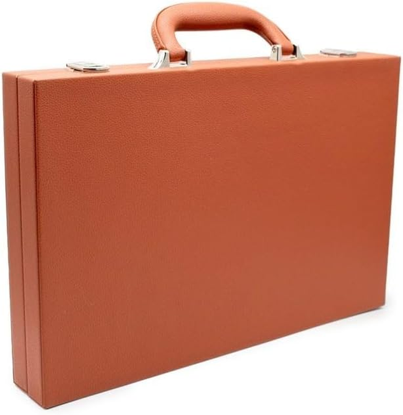 LPG Classics Leather Backgammon Set - Brown