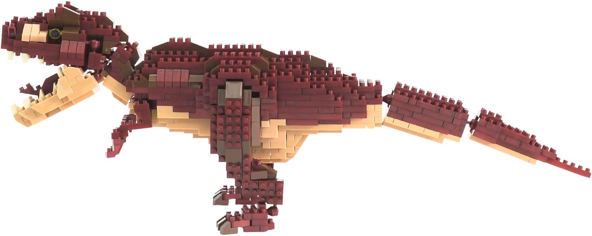 Nanoblock Dinosaur Deluxe Edition A004 Tyrannosaurus Rex & Tyrannosaurus Skeletal Model, Set of 2 image number 2