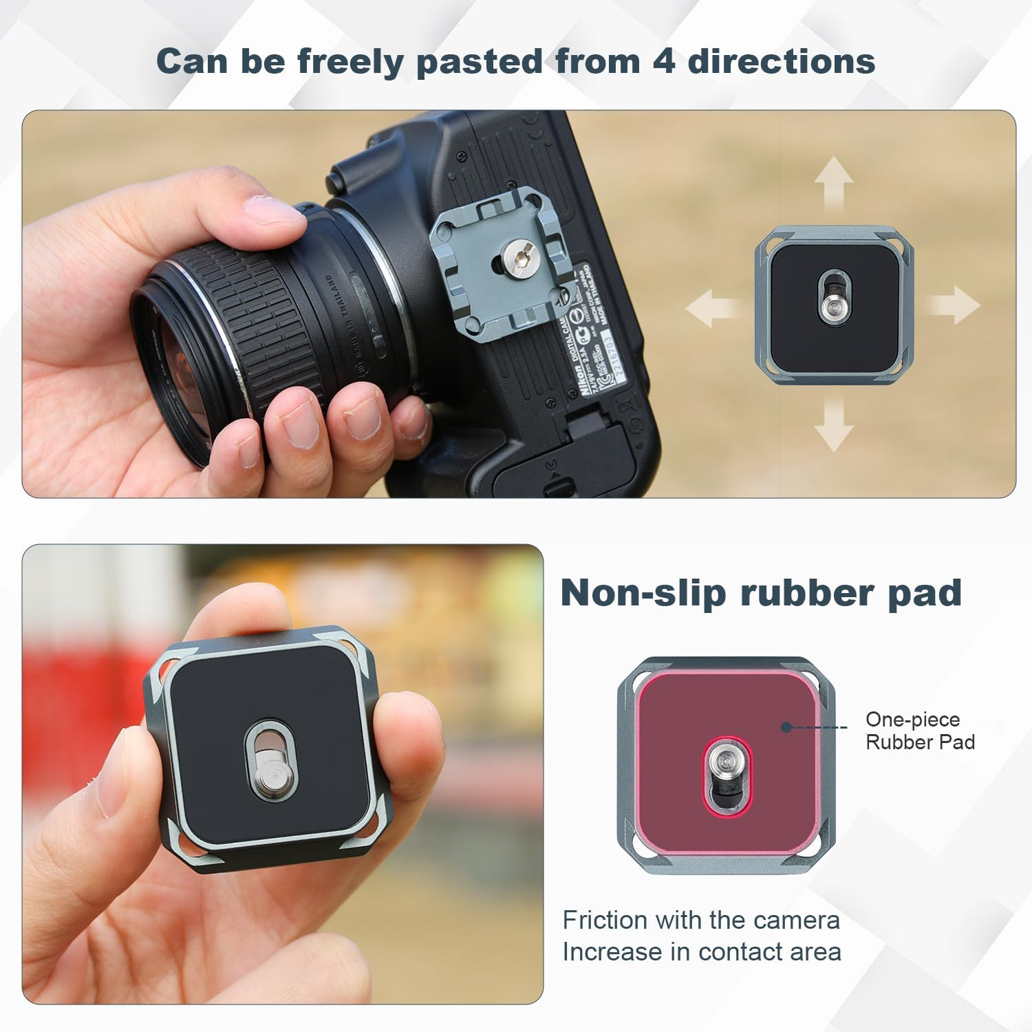 Koolehaoda Camera Shoulder Strap Mount Quick Release Kit, QR Plate Capture Camera Clip for Camera to Shoulder Strap Quick Mount/Release (QB-2 Quick Release Kit)