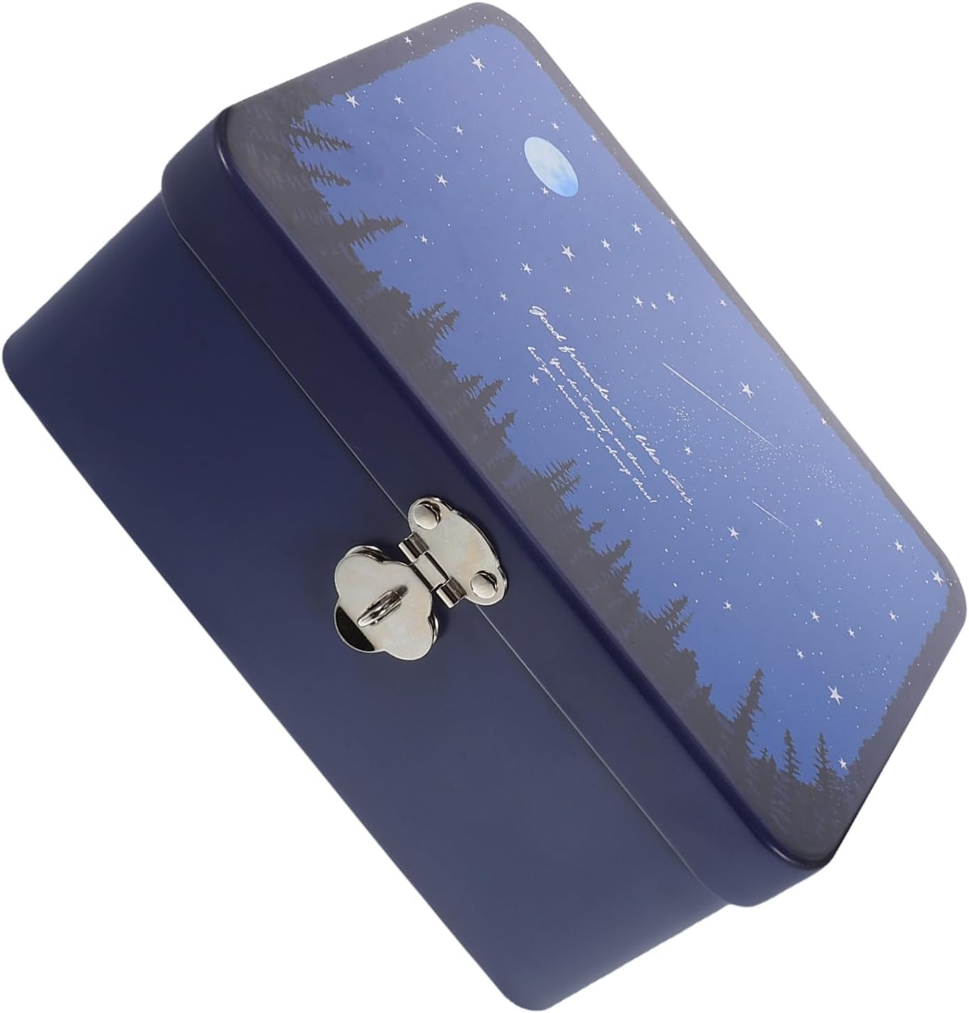 Mobestech Lockable Storage Box Tin Case Lock Jewelry Piggy Bank for Adults Storage Box Home Decorative Accessories Candy Tins Retro Tinplate image number 4