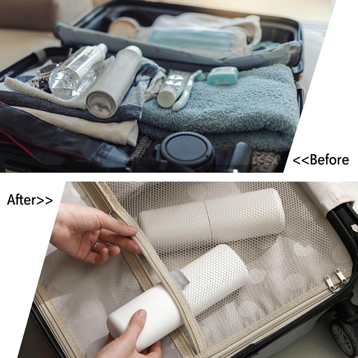 Travel Toothbrush Case, Portable Tooth Brush Holder and Toothpaste Cover Container with Mouthwash Cup, Compact Oral Clean Tools Organizer for Traveling/Camping/School/Home image number 3