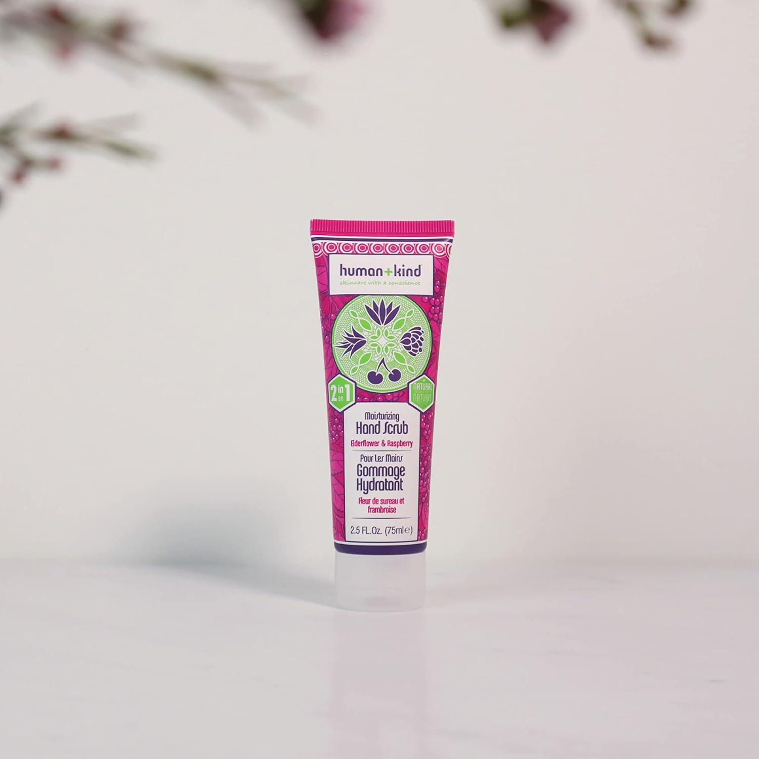 Human+Kind Moisturizing Hand Scrub - Exfoliating Scrubber for Soft, Smooth Hands - Gentle Repair for Dry, Cracked, Peeling Skin - Shea Butter, Dried Raspberry Seeds, and Hydrated Silica - 75 Ml image number 5