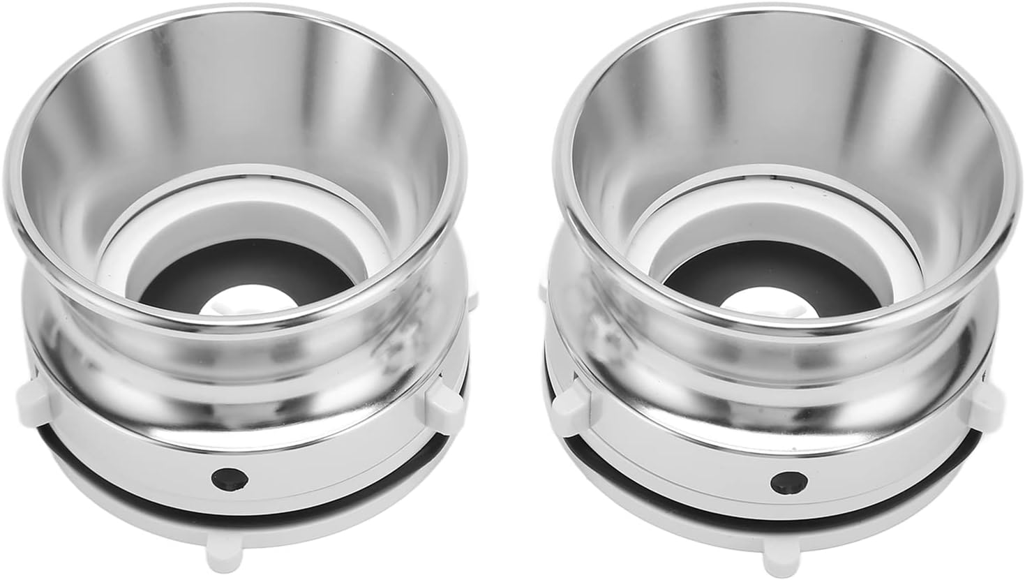 2 Nab Hub Adapters,10 Inch Opener Hub Adapter for Reel to Reel Tape Recorders, Aluminium Universal Reel Tape Recorder Accessories for Studer Revox, Akai, Teac, Silver White image number 6