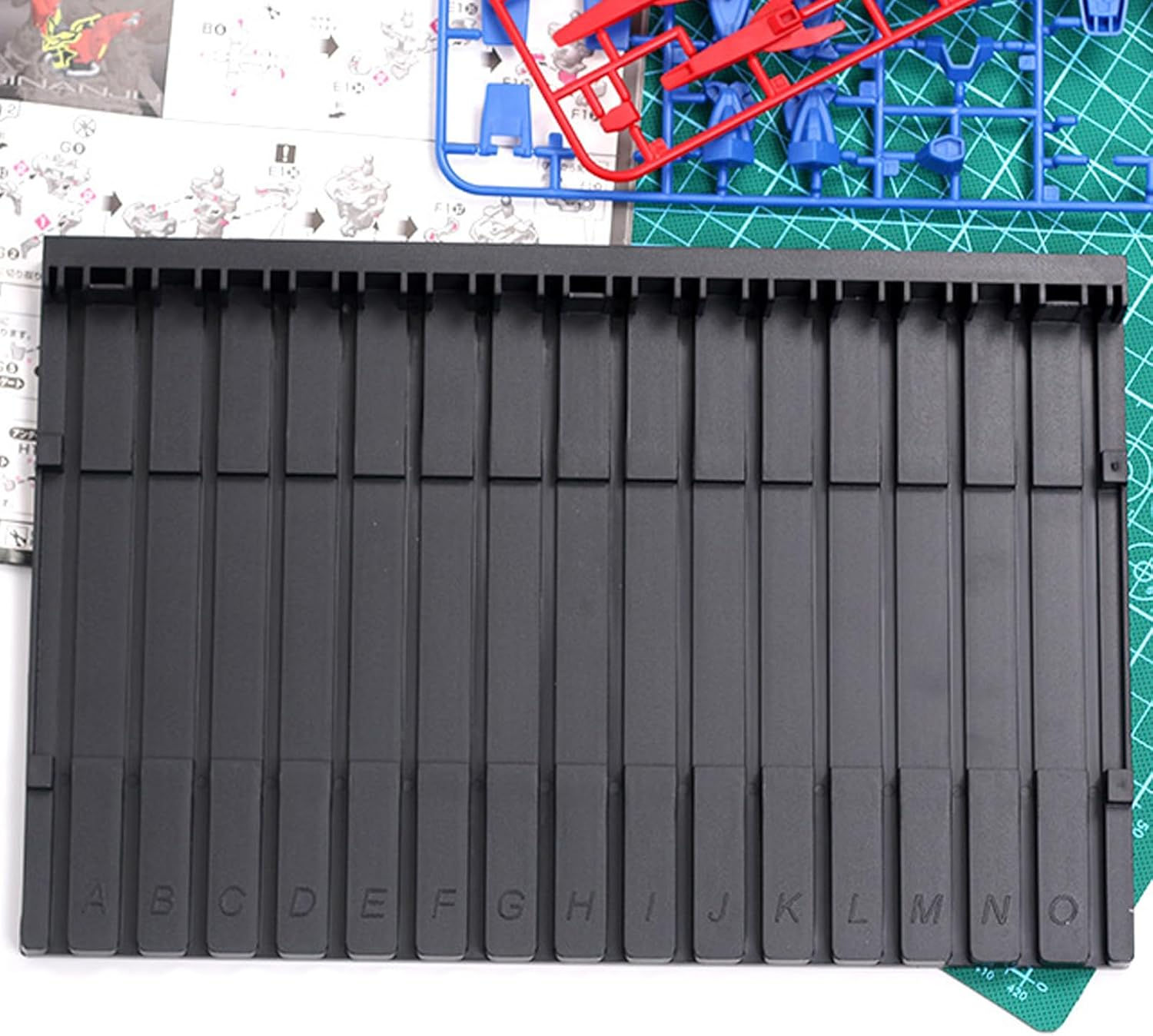 Gundam Tool Stand, 11.4" X 7.4" Plastic Organizer Rack for Hobby Model Tools, Action Figures, Gunpla Storage, Tool Organizer Stand, CRFY image number 3