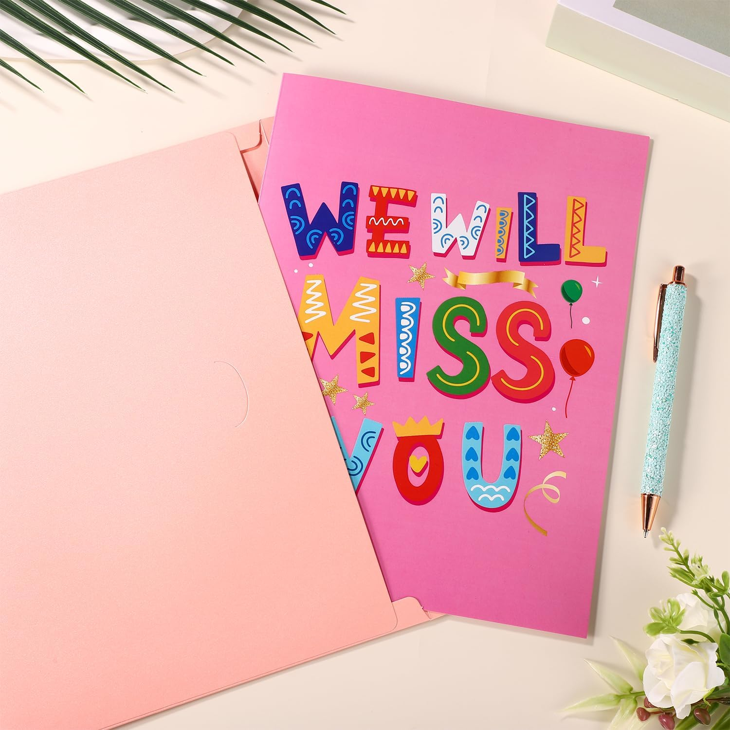 Goodbye Good Luck Card, 15.75X10.63In Large Greeting Card with Envelope Going Away Card Congratulations New Job Card We&rsquo;Ll Miss You Card for Colleague Retirement Men Women Decorations image number 4