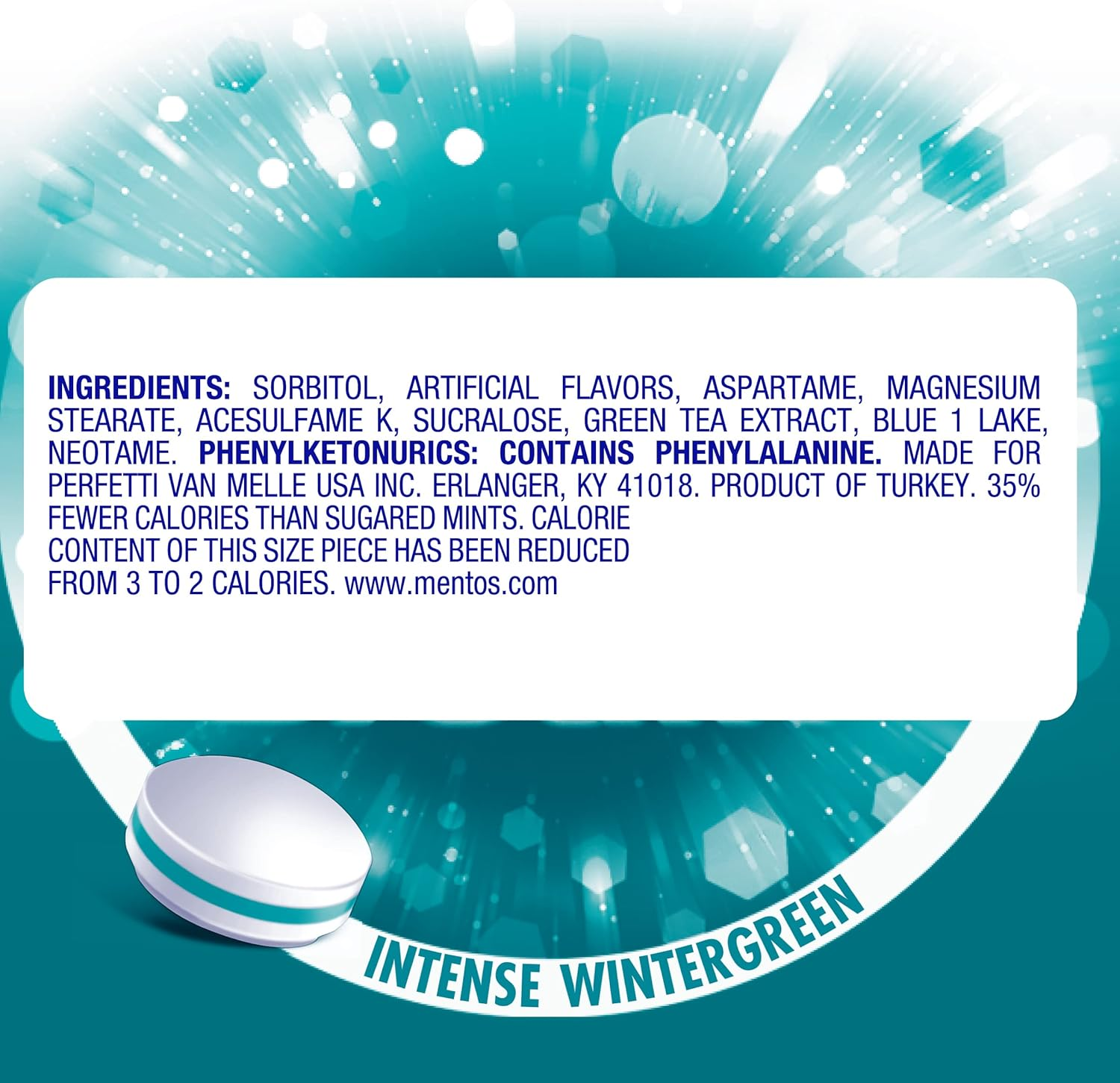 Mentos Clean Breath Hard Mints, Intense Wintergreen, 150 Pieces, 4 Count Pack image number 3