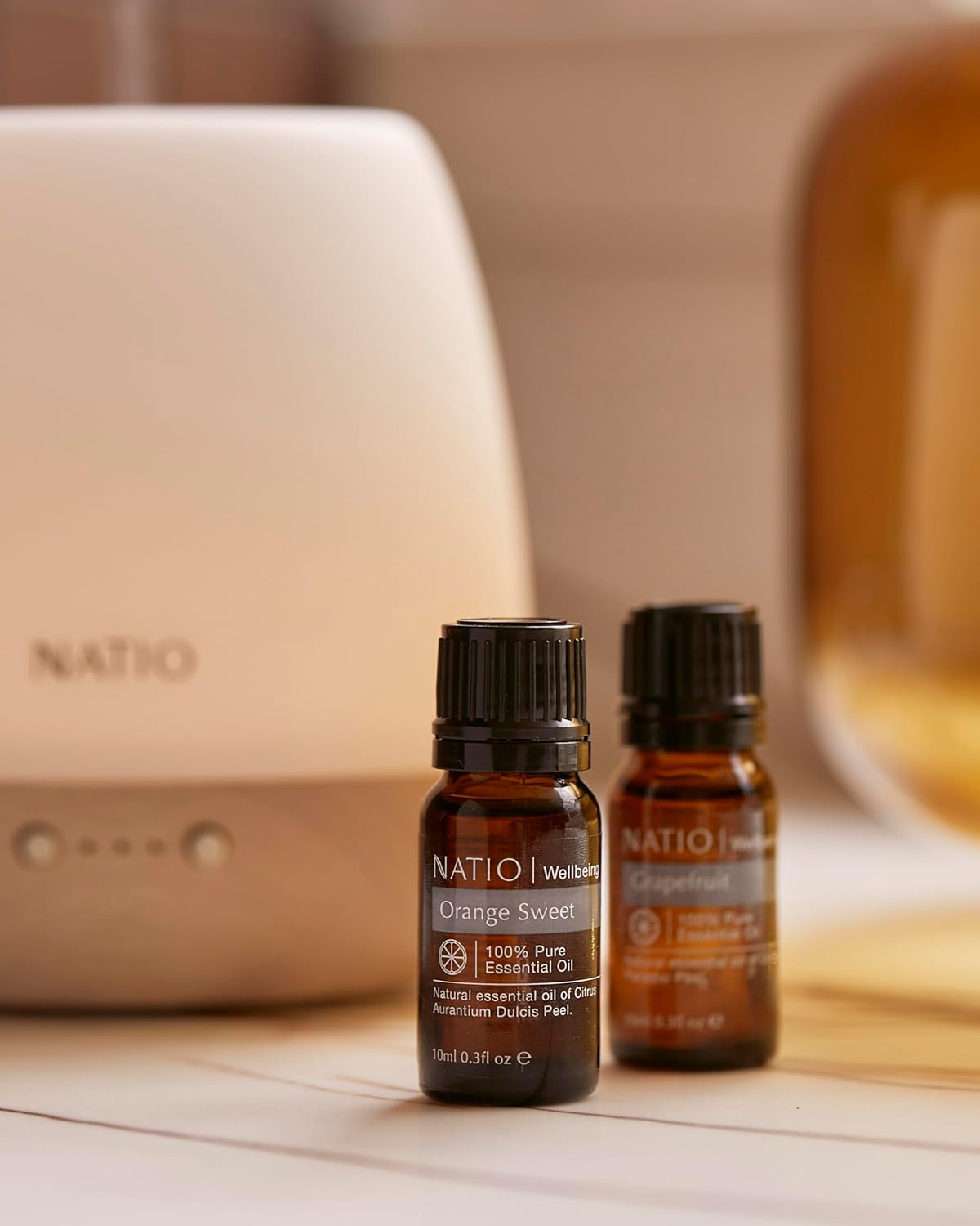Natio Australia Wellbeing Pure Essential Oil - Orange Sweet 10Ml - Revitalising 100% Pure & Natural Citrus Aurantium Dulcis Peel Essential Oil - Made in Australia (Pack of 2) image number 3