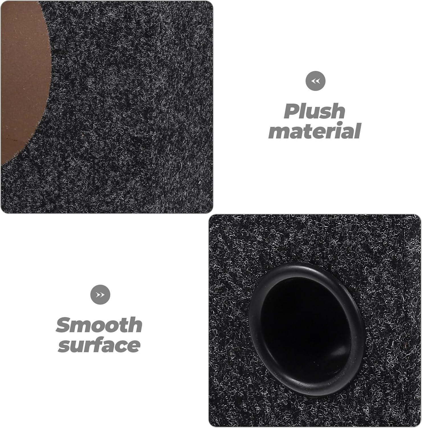 ULTECHNOVO 8In Car Ported Subwoofer Box, Speaker Enclosures, Wooden Car Box Speaker Cabinets with Sound-Absorbing Cotton Carpeted Finish for Great Sound Quality for Home, Vehicle image number 3