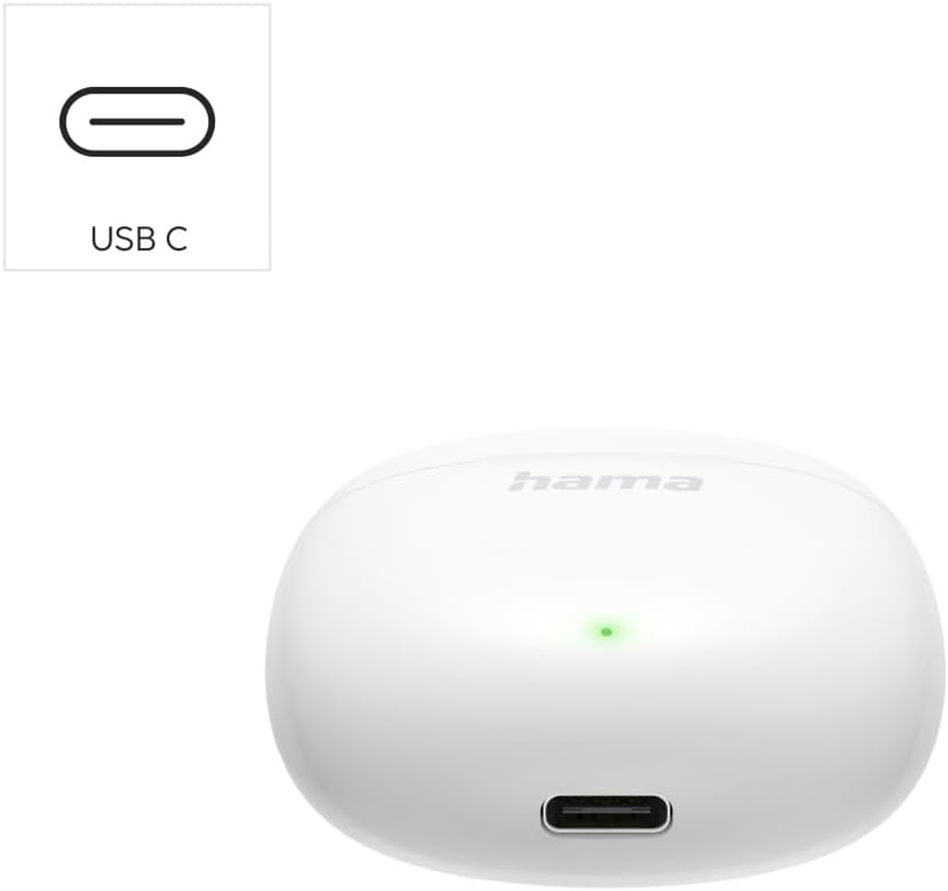 Hama Action One True Wireless Earbuds Bluetooth Headphones - White