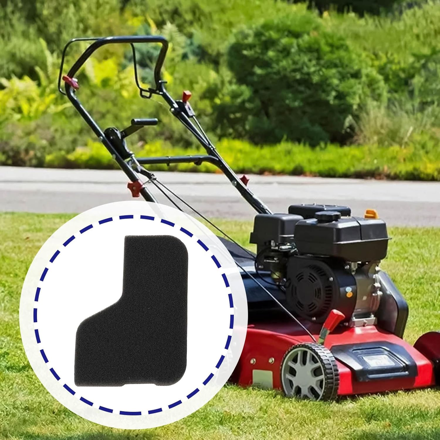 4 Pcs Lawn Mower Engine Air Filter Set Compatible with ARNOLD ST 140 OHV