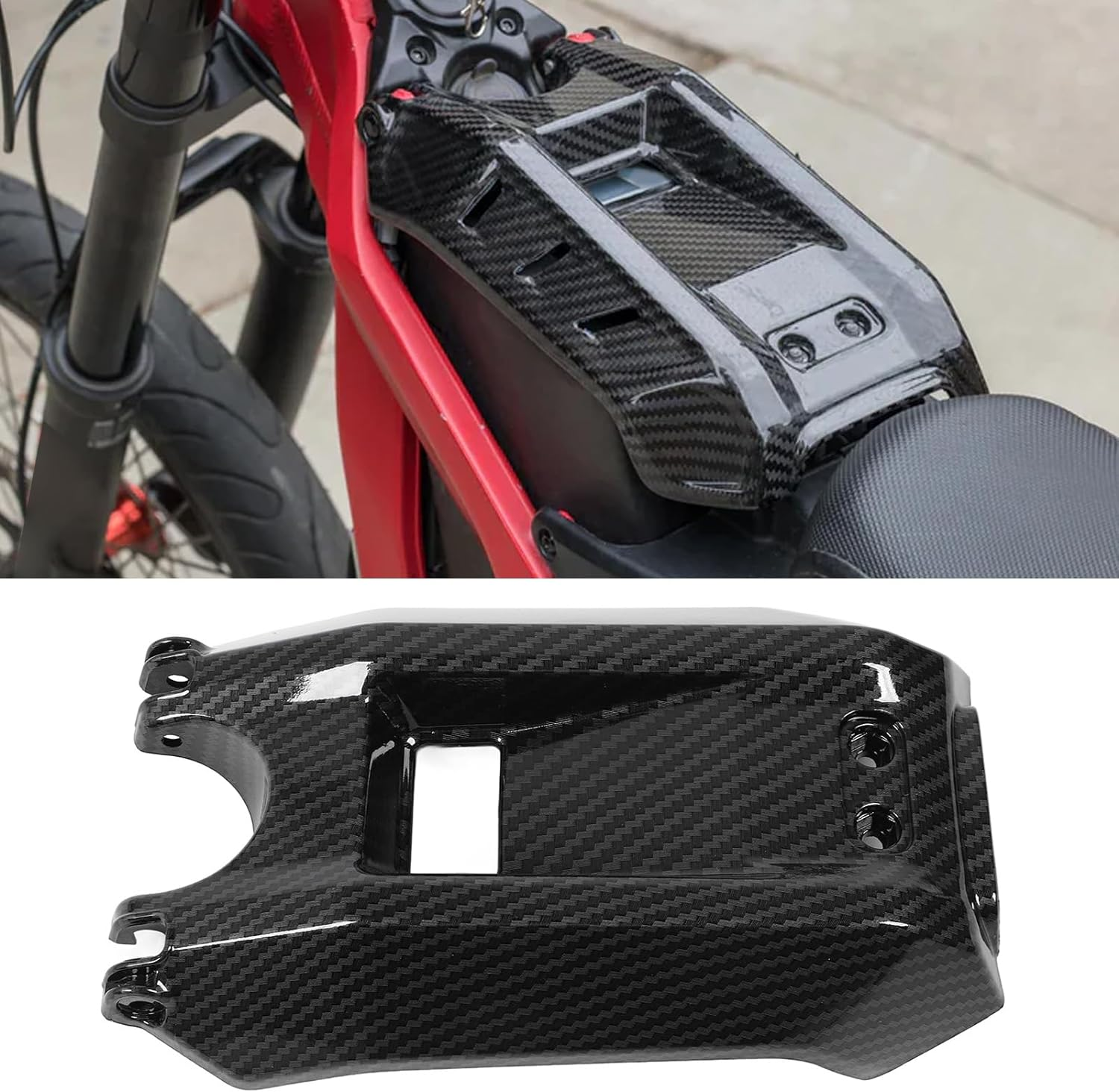 Carbon Fiber Battery Cover for Sur-Ron Light Bee image number 6