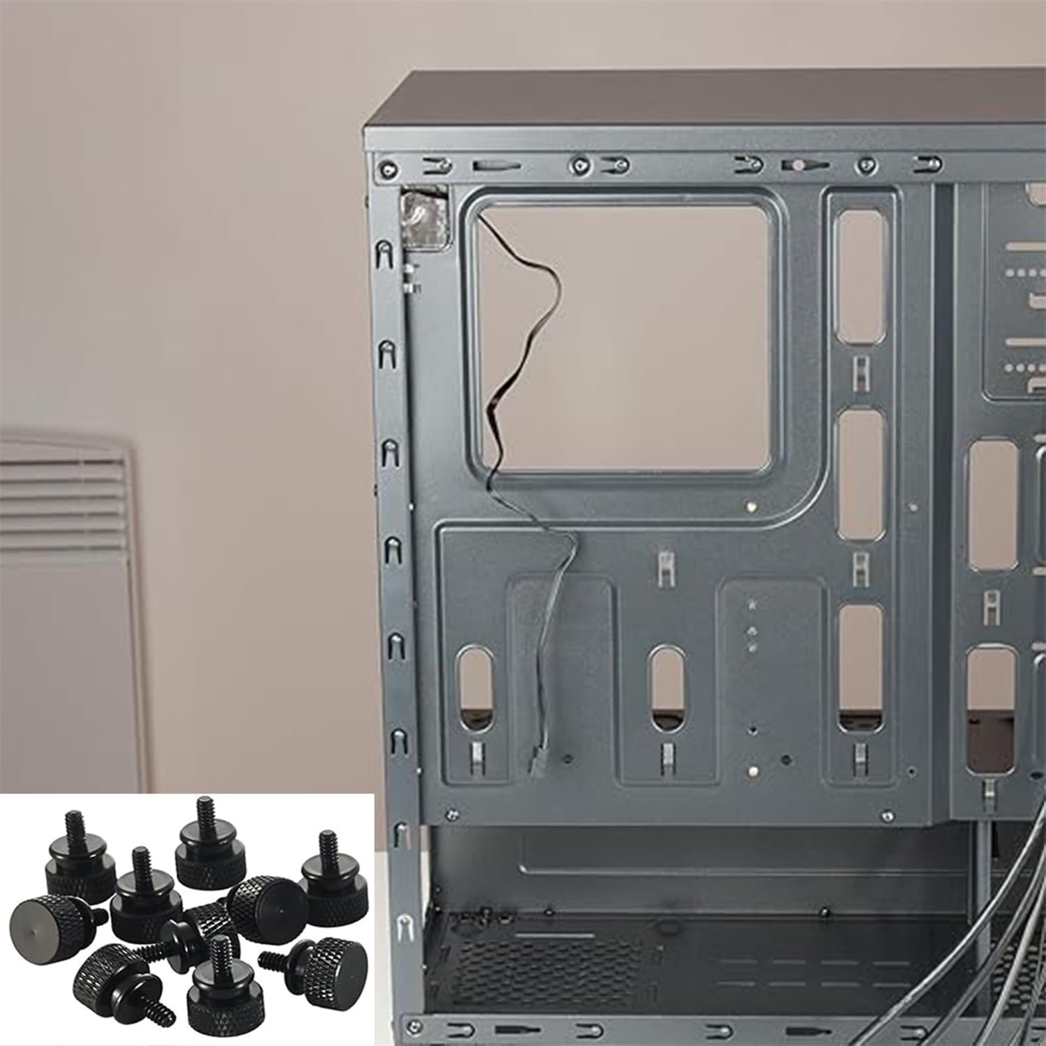 Roczential 10 Pack Thumb Screws Anodized Thumbscrews for Computer Case，Cover Hard Drive (6-32 Thread) image number 4