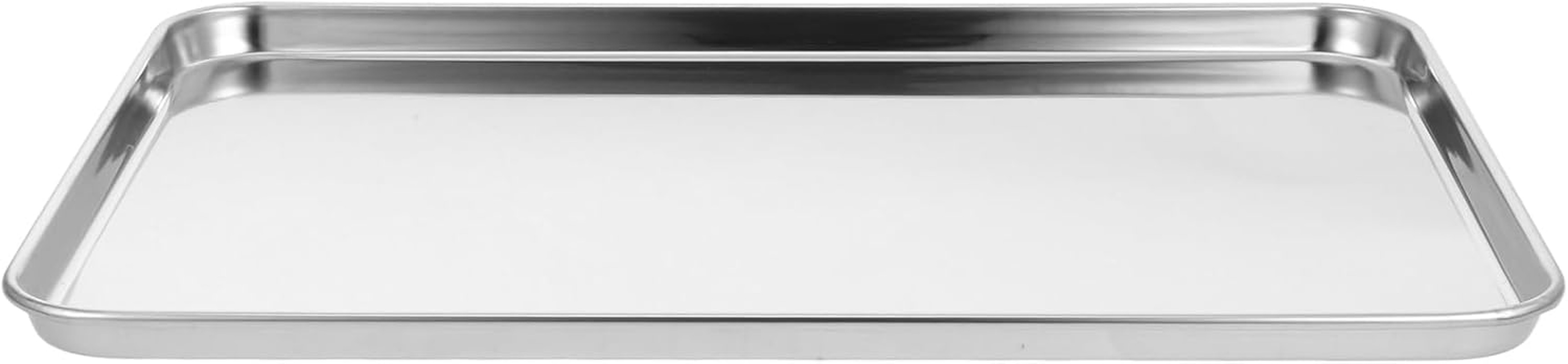 Luxshiny Stainless Steel Baking Sheet: Cookie Sheet Mirror Finish & Heavy Duty Baking Pan - 35X25X1.5CM image number 6