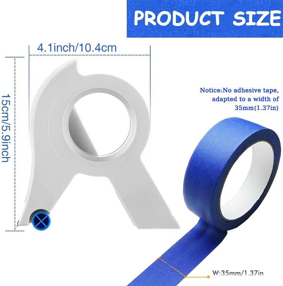 Portable Masking Tape Applicator-Paint Tape Dispenser Cutter for Trim,Painting,Windows,Door Frames-Seam Sticker Tool image number 5