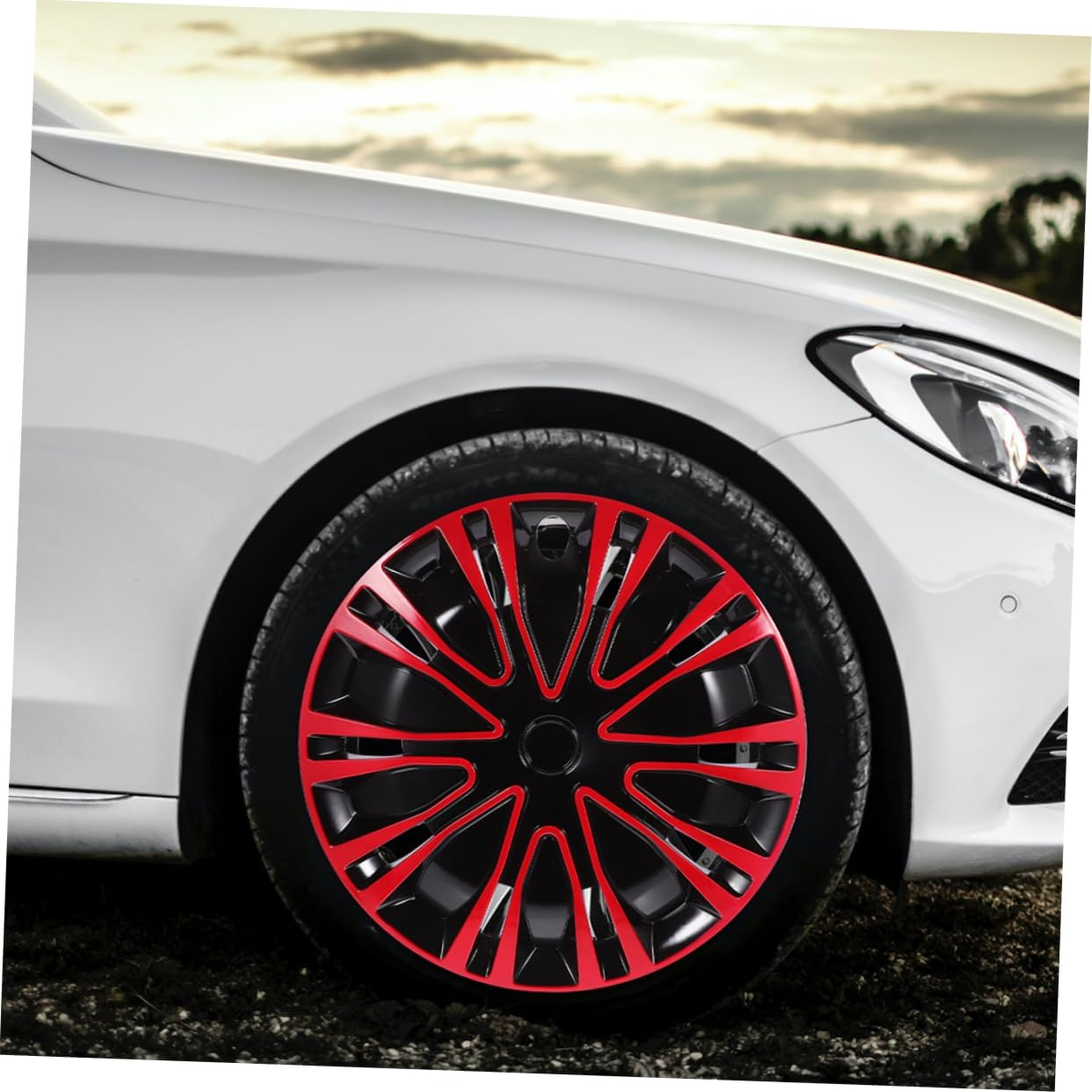 VINTORKY Wheel Rim Cover Decorative Cover for Car SUV Truck Fit Automotive Hubcaps Modern Sleek Design Easy Installation image number 4