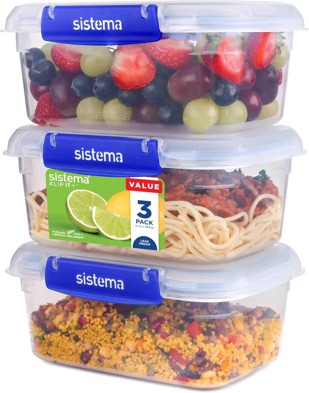 Sistema 1L Rectangle 3 Pack Klip It Plus image number 4