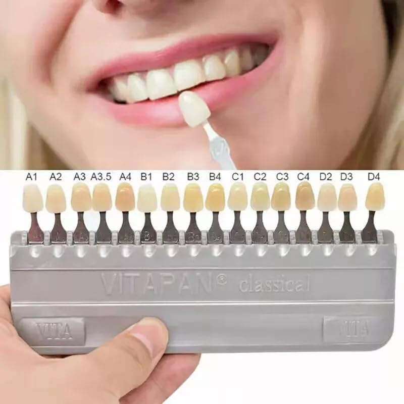Smart Parts Store 3D-Master Teeth Whitening Shade Guide 16 Colors Set Replacement for Vita Classical Tooth Bleaching Shade Chart Mold - Tracking & Comparing - Dental Material Equipment - Oral Care