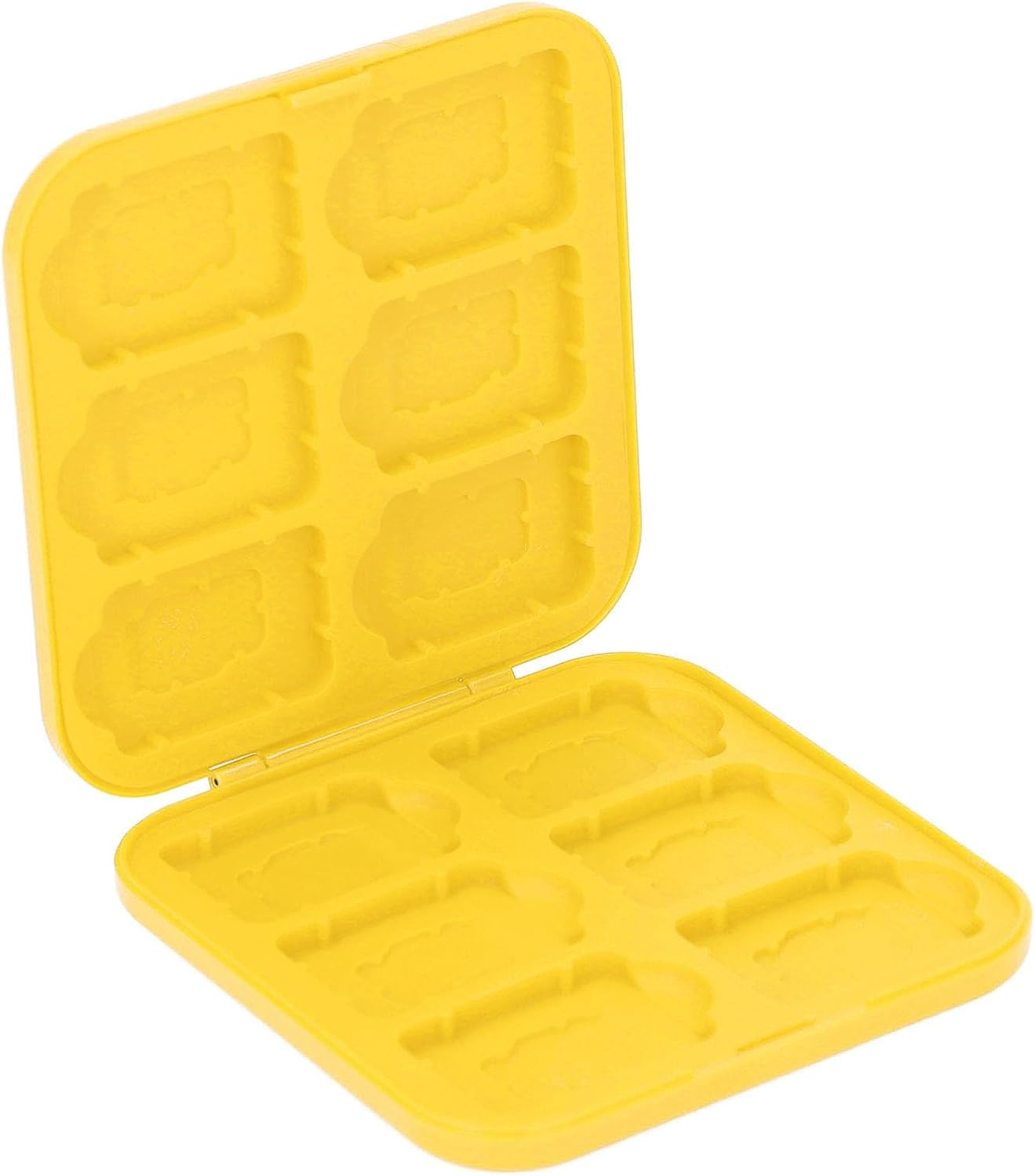 12,Game Card Case,12 Cartridge Slots Silicon Holder Storage, Game Card,Sdhc Card,Memory Card, with Hard Game Case,For Applicable Scope. (Black)