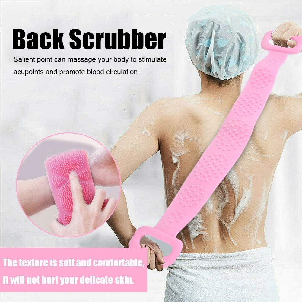 Alvinlite Shower Back Cleaner, Silicone Body Brush, Shower Back Cleaner, Long Back Cleaner, Exfoliating Loofah Brushes for Men and Women image number 6
