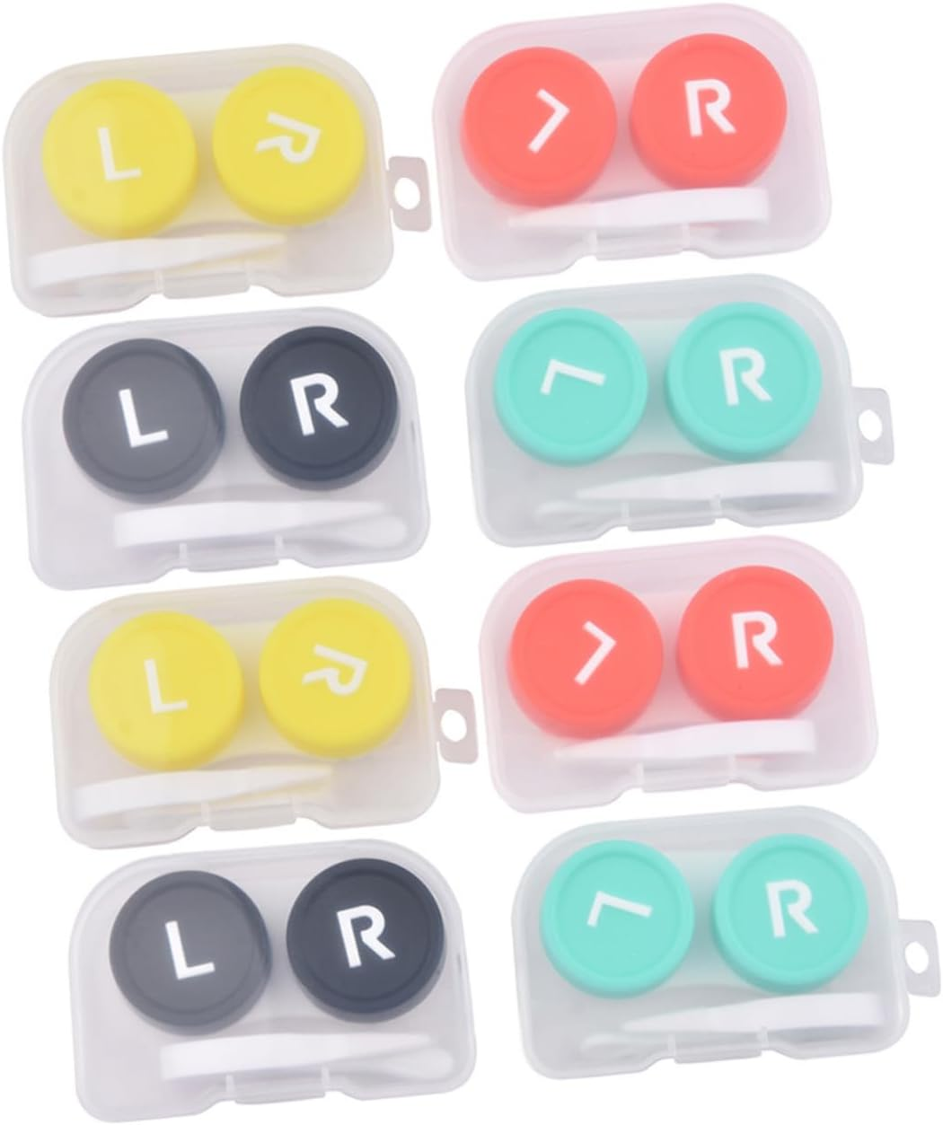 MOLUCKFU 8Pcs Cases Portable Lens Storage Box Lenses Cleaner Professional Eye Box for Travel image number 1