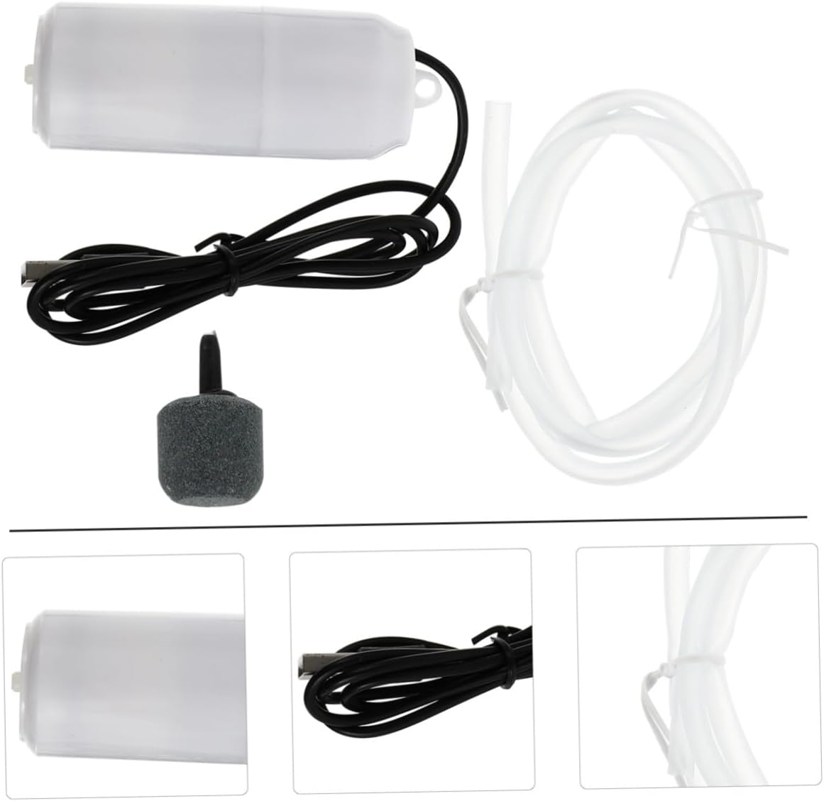 Portable USB Oxygen Pump for Aquarium Fish Tanks Small Lightweight Rechargeable Air Aerator with Low Power Consumption for Indoor Aquatic Oxygen Increase and Energy Saving image number 1