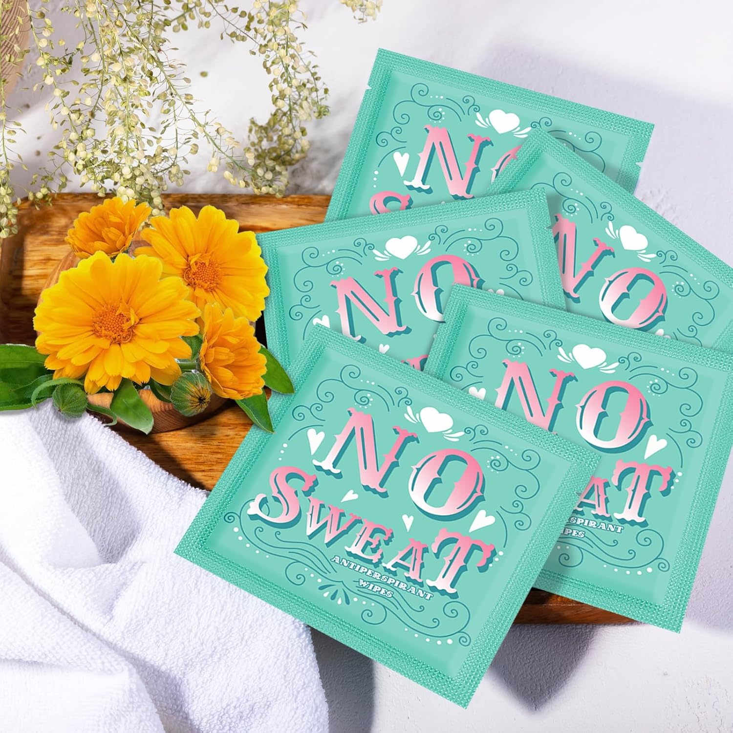 EDTOY Body Wipes 50 Pieces of Antiperspirant Deodorant Wipes and Travel Deodorant Individually Wrap Hypoallergenic Mini Deodorant Underarm Sweating and Travel to Clean Skin for Female Male Teenagers (50) image number 4