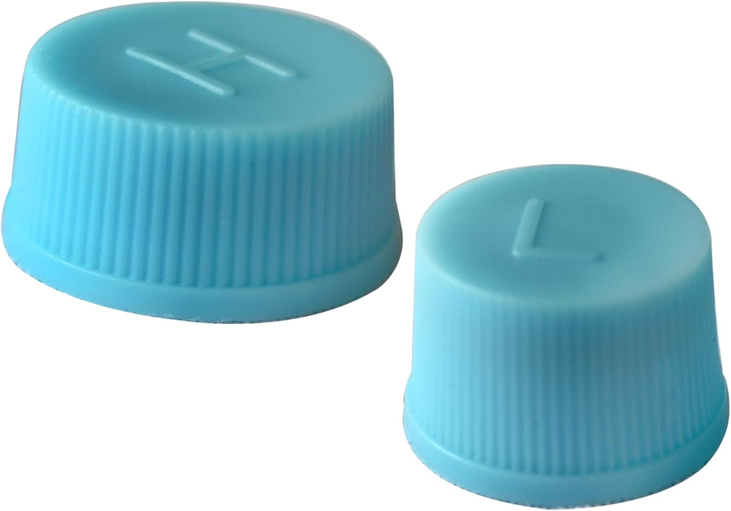 Air Conditioning Valve Cap, Blue High and Low Pressure Caps Auto AC A/C System Valve Core Dust Covers Set for Air Conditioning Service AC System Charging Port Caps image number 1