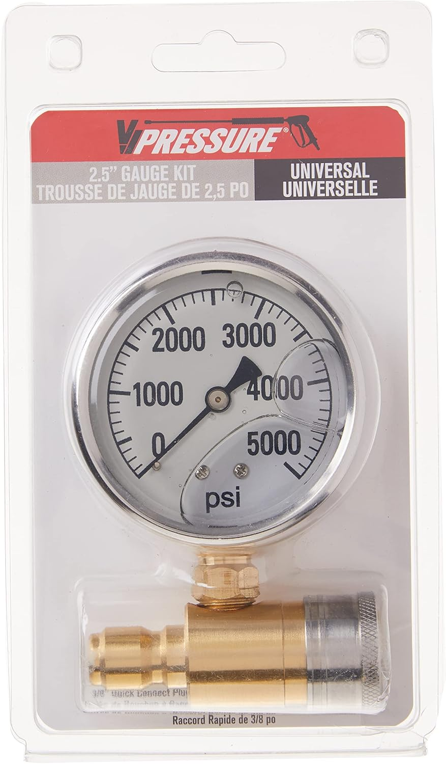 Northstar Pressure Washer Pressure Gauge - 5000 PSI, 3/8In. Fitting image number 5