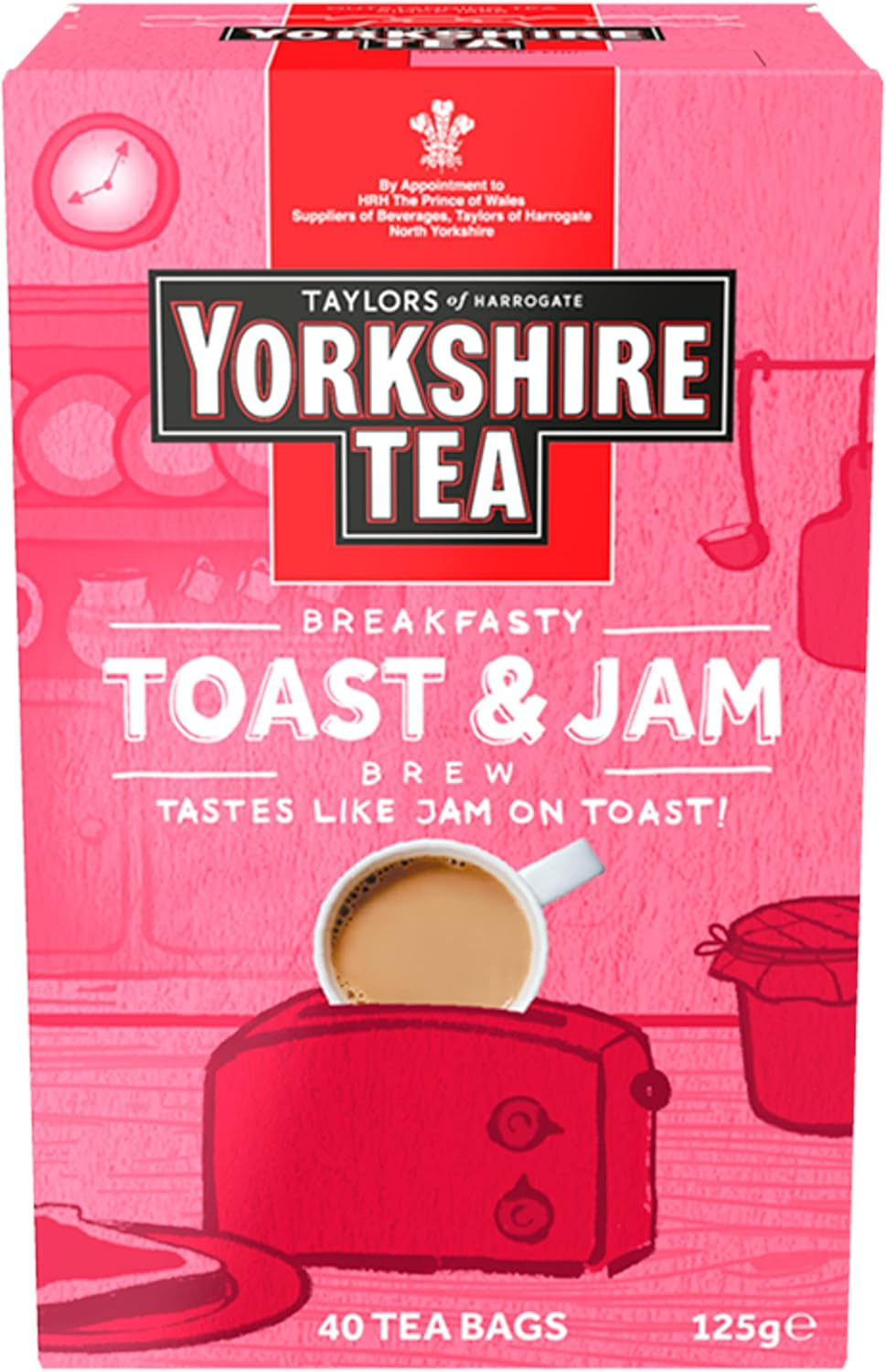 Yorkshire Tea Biscuit Brew Flavoured Tea Bags, 4 Boxes of 40 Tea Bags (Total 160 Bags) image number 5