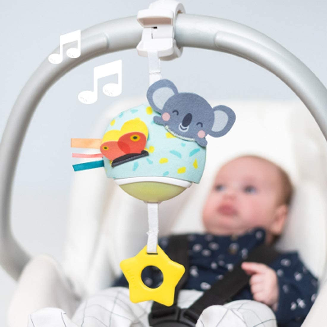 Taf Toys Musical Koala, On-The-Go Hanging Music and Lights Infant Toy | Parent and Baby&rsquo;S Travel Companion, Soothe Baby, Keeps Baby Relaxed While Strolling, for Newborns and Up image number 5